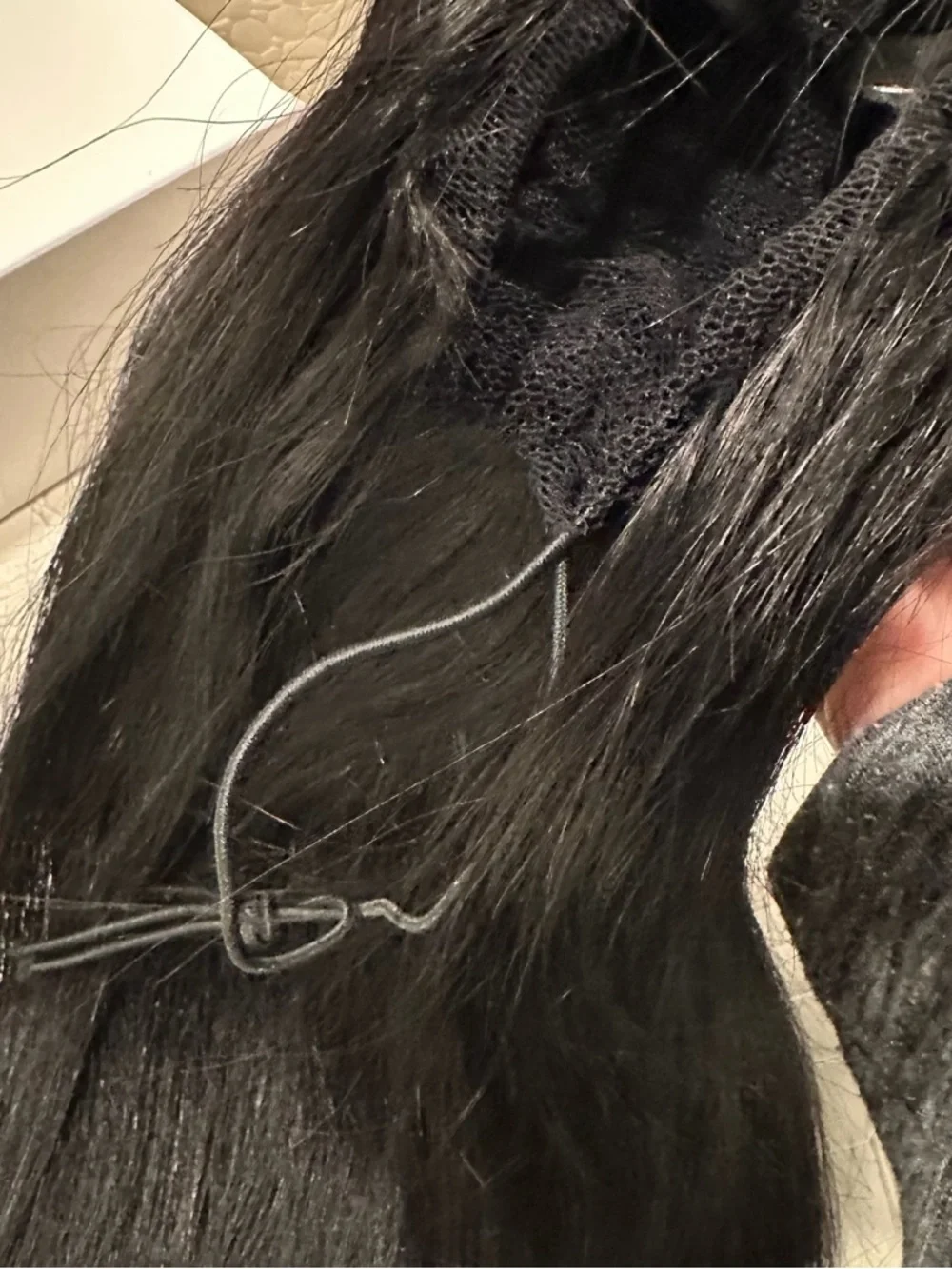 14” Jet Black Women's Clip-In/Extension Hair Piece  #TE1‎